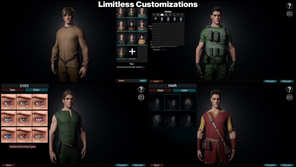 Advance Male Customization