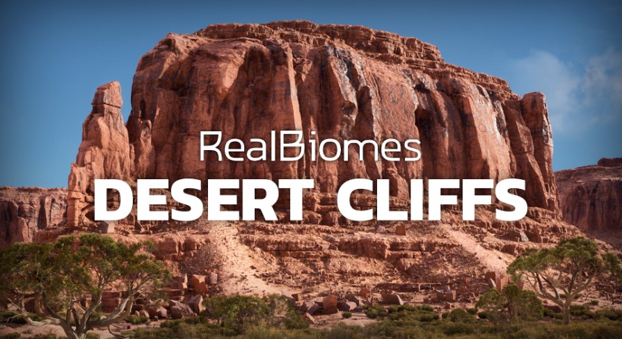 RB - RealBiomes Desert Cliffs Biome - Monument Valley (UE)