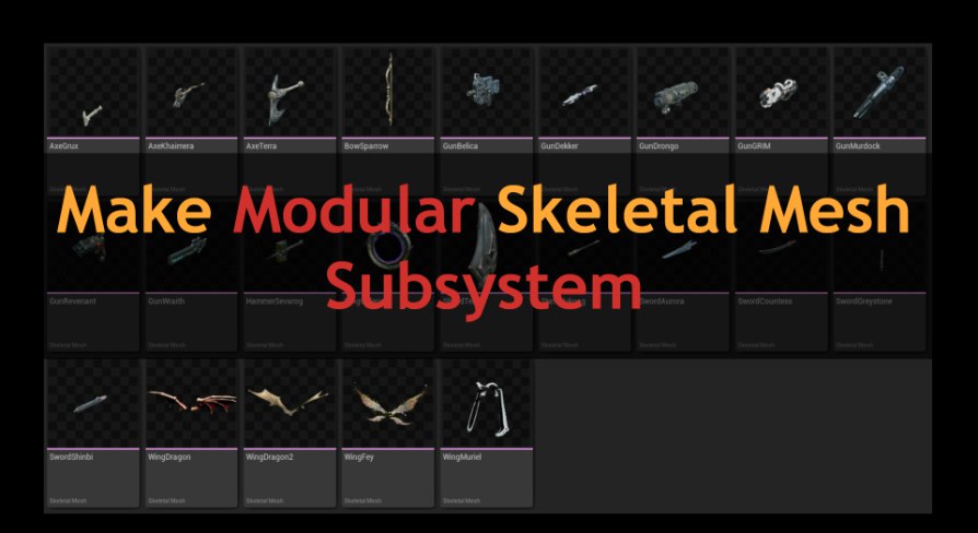 Make Modular Skeletal Mesh v.1.1.1 (UE)