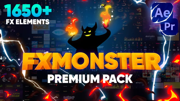 FXMonster Packs Collection After Effects Premiere Pro 2024